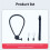 For  Action5pro/4 Silicone Neck Mount Necklace Quick Release Holder Action Camera Accessories Black 6