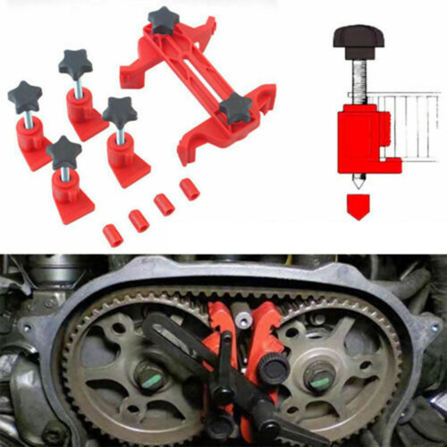 2X Universal Camshaft Dual Cam Clamp Locking Alignment Timing Belt Gear Tool Holder 1