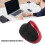 Mouse verticale wireless destro 800-1600 DPI rosso 3