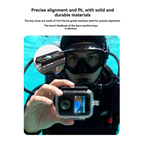 For  Osmo 360 Invisible Dive Case Waterproof Housing 45M Underwater Protective Shell for  Osmo 360 Accessories