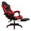 Living And Home (Black+Red) High Back Gaming Chair with Footrest 5