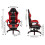 Living And Home (Black+Red) High Back Gaming Chair with Footrest 6