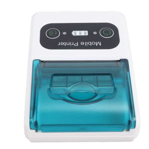 Bluetooth Thermal Receipt Printer 58mm Portable 2600mAh Green White 2