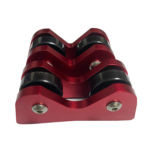 Queue de billard à deux pièces 673126mm rectitude noir/rouge 2
