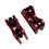 Queue de billard à deux pièces 673126mm rectitude noir/rouge 10