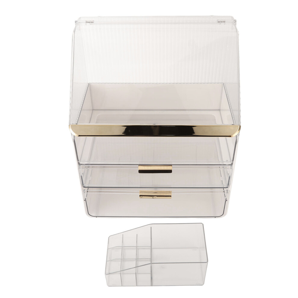 3 Layer Dustproof Makeup Storage Box