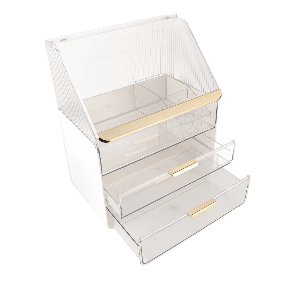 3-Tier Transparent Makeup Organiser