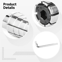 Juego de Herramientas para Joyería, Mandril Expansible para Anillos, Calibrador Profesional con Llave Hexagonal para Redimensionar y Reparar.