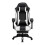 Living And Home (Black+White) High Back Gaming Chair with Footrest 3