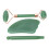 Jadestein Roller Massage Gua Sha Set Grün 2