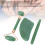 Jadestein Roller Massage Gua Sha Set Grün 8