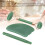 Jadestein Roller Massage Gua Sha Set Grün 6