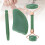 Jadestein Roller Massage Gua Sha Set Grün 12