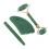 Jadestein Roller Massage Gua Sha Set Grün 16