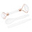 Jadestone Double-Head Gua Sha Roller Set, White Facial Tool 12