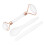 Jadestone Double-Head Gua Sha Roller Set, White Facial Tool 8