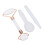 Set di rulli Jadestone - Gua Sha a doppia testa bianco 14