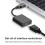 Multi-Functional Convenient HD 1080P Audio/Video Computer Driver USB to -Compatible Converter,Black 6