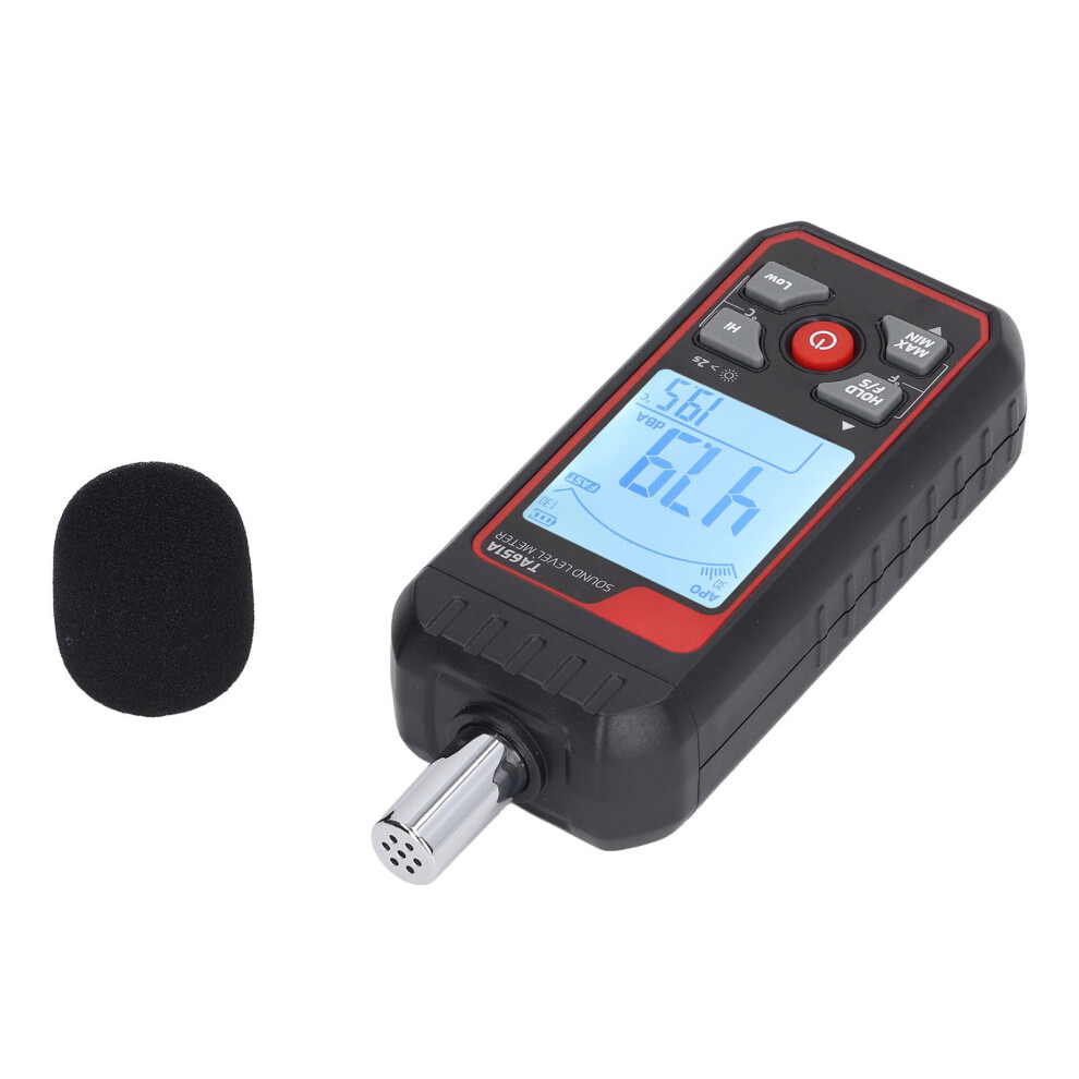 Sensitive Black Sound Level Meter, 130Dba, 0.1Db Resolution 4941389679776
