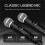 VM304 Audio 4-Channel Wireless Microphone System Handheld Mic 80M Range for Karaoke Speech Singing Portable Set US Plug 9