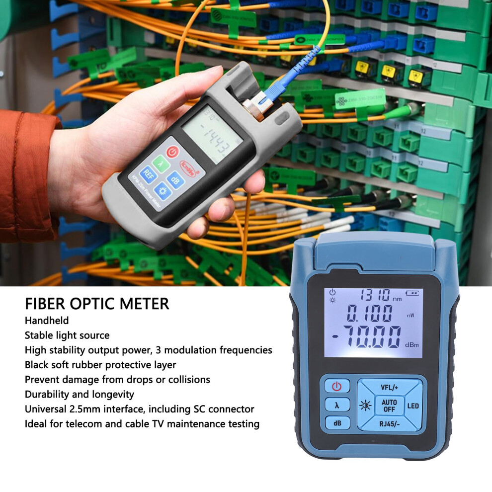 Fibre Optic Light Meter with Tester