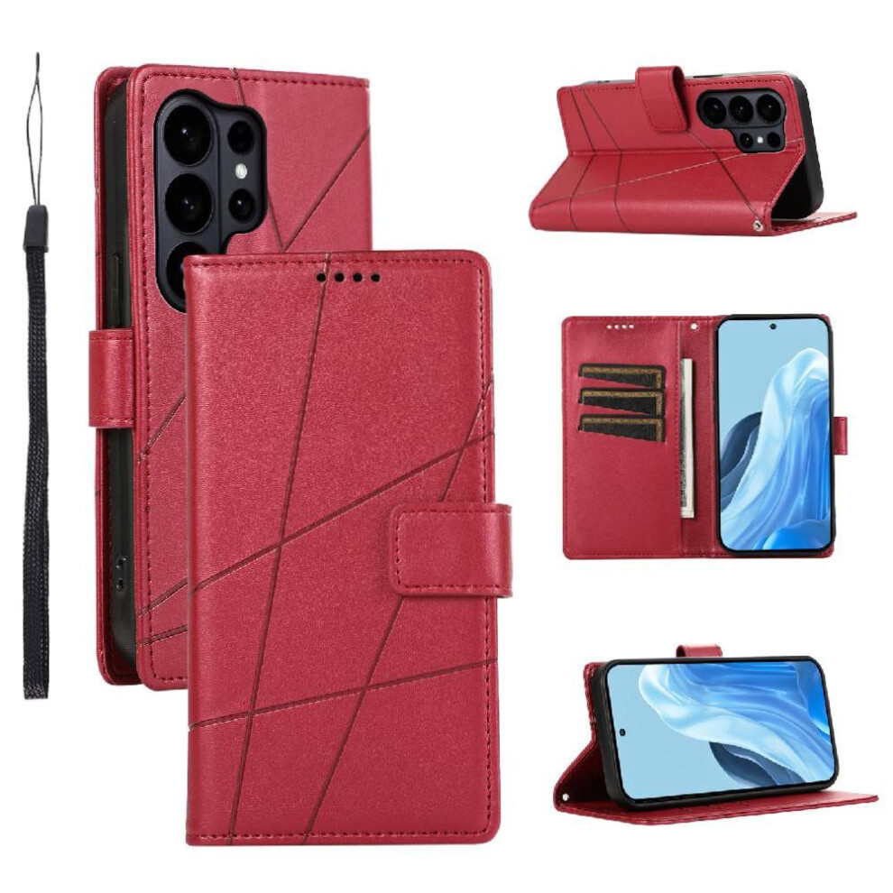 () Case For Samsung Galaxy S26 Ultra Shock Absorbing Shockproof Three Card Slots Kickstand 764563189496