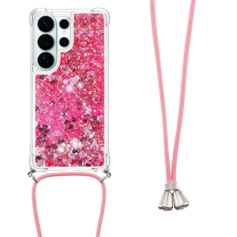 () Case For Samsung Galaxy S26 Ultra Adjustable Lanyard Glitter Lens Protection Lightweight Four-Corner Shockproof 764563189908