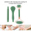 Set di rulli Jadestone gua sha a doppia testa verde 4