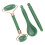 Set di rulli Jadestone gua sha a doppia testa verde 14
