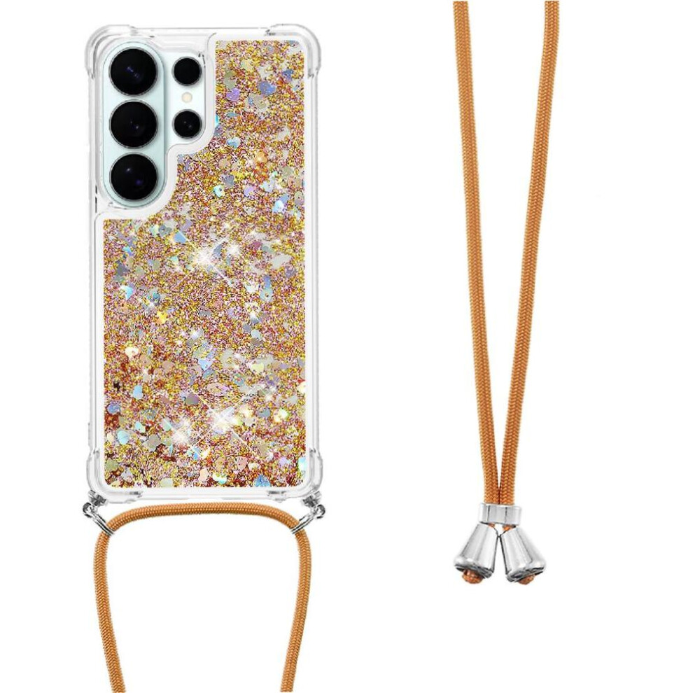 () Case For Samsung Galaxy S26 Ultra Adjustable Lanyard Glitter Lens Protection Lightweight Four-Corner Shockproof 764563189885