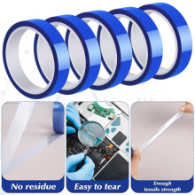 5 Rolls Heat Resistant Tape 20mm X 30m (98ft) Sublimation Tape , Heat Transfer Tape for Sublimation Printer Electronic