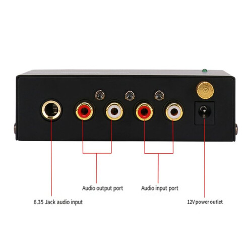 PP400 Ultra-Compact Phono Preamp Preamplifier with RCA Interface for Turntable Tube Amplifier Speakers EU Plug 1