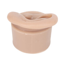 Silicone Piercing Übungsmodell Ohr – Dunkle Haut, 60x50x43mm