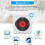 Portable  CD Player,Wall Mount CD Player Home Audio Music Players with Remote Control,LCD Display-US Plug 6
