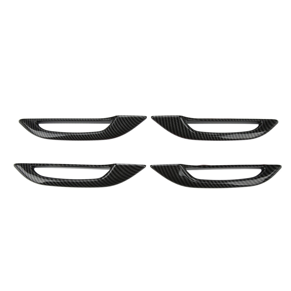 4Pcs Tesla Model 3 Y Handle Protectors Carbon 7293282174085