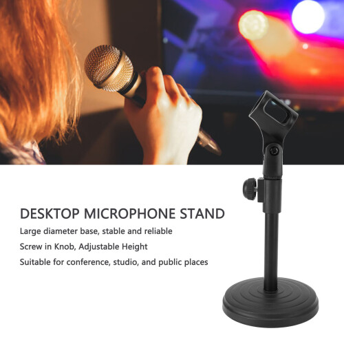 Support de microphone de bureau avec clip et base 2