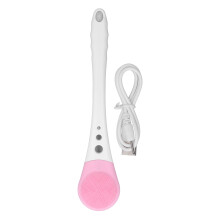 Long Handle Back Scrubber With Massage Brush Head, Lightweight Non Mold Electric Body Brush For Shower Bath, Easy To Clean And Store Exfoliating Tool