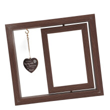 Dog Memorial Photo Frame 4x6 Rotating Wooden Remembrance Gift 20.5x23cm