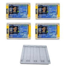 4X 1030KH/S NMMiner NerdMiner + 4 Gniazda, Ulepszony 2,8-Calowy Inteligentny Wyświetlacz, Koparka Bitcoin Crypto Solo Lottery Miner
