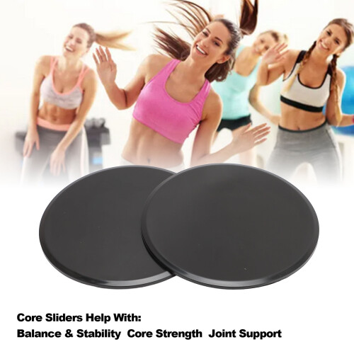 2 Piece Compact Core Sliders Black