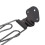 6 String Metal Trapeze Tailpiece for Jazz Guitar, Black, Adjustable 10
