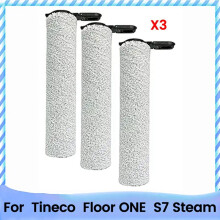 3 Pcs Roller Brush for Floor ONE S7 Steam Floor Scrubber Cleaner Roller Brush Spare Part Replacement Accessories