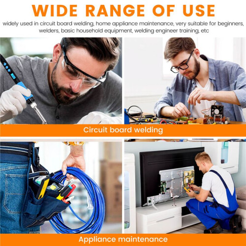 90W Internal Heating Electric Soldering Iron LED Digital Display with  Temperature Control  EU Plug 2
