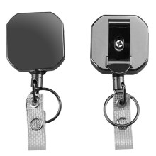 Square Easy-Pull Buckle, Retractable Strong Buckle, Strong Easy-Pull Wire Rope Keychain