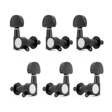Pomello per Corde di Chitarra, Chitarra Folk, Ukulele, Completamente Chiuso, Corde Classiche, Nero