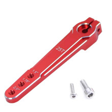 Bras de Servo de Direction Étendu en Aluminium 1,5 Pouces 1,75 Pouces 2,0 Pouces 25T Klaxon M3 3 Trous pour Voiture RC SCX10 RC Toy Parts Rouge