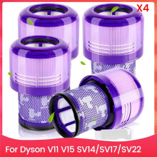 Vacuum Filters Compatible with V11 V15 SV14, SV17, SV22, Washable and Reusable, Dy-970013-02 & 97001302, Filter Replacement