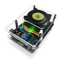NMAxe for Bitaxe NerdMiner BTC Miner Solo Lottery Miner BM1366 ASIC Chip 500G-550Gh/S with Support USB 30W-PD EU Plug