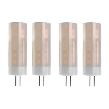 4 Stück G4-Glühbirnen 1400-1800 K 12 V Niederspannungs-Flammenlampe Atmosphärendekoration Urlaubsbirne Kronleuchter Kristallbirne AC/DC12 V