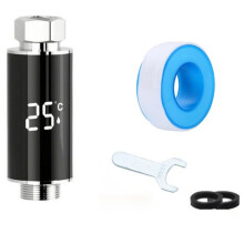 Digital Bathroom Hot Tub Shower Faucets Thermometer Led Display Hydropower Electricity Shower Thermometer